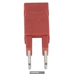 Obrázek pro produktJumper Across 2x1 red 16A