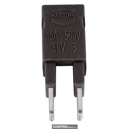 Obrázek pro produktJumper Across 2x1 black 16A