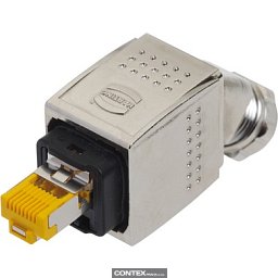 Obrázek pro produktHan PP RJ45 10G met. plug set 45° bottom