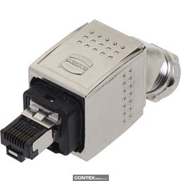 Obrázek pro produktHan PP RJ45 PN metal plug set 45° bottom