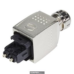 Obrázek pro produktHan PushPull SCRJ plug metal POF crimp