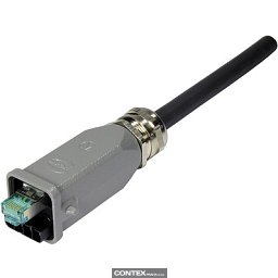 Obrázek pro produktHan3A RJ45 Hybrid GL Cat6A plug 8+4p met