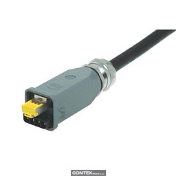 Obrázek pro produktHan3A RJ45 Hybrid 10G Cat6 plug 8+4p IDC
