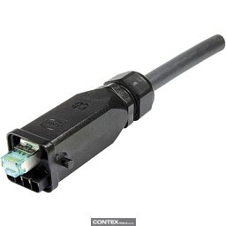 Obrázek pro produktHan3A RJ45 Hybrid GL Cat6A plug 8+4p pl.