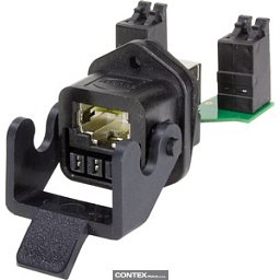 Obrázek pro produktHan 3A RJ45 Hybrid Cat6A PFT 8+4p plast.