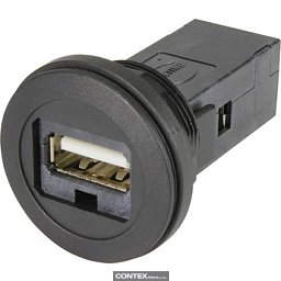 Obrázek pro produkthar-port USB 2.0 A-A ; PFT black