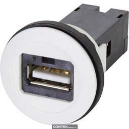 Obrázek pro produkthar-port USB 2.0 A-A ; PFT white