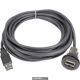 Obrázek pro produkthar-port USB 2.0 A-A PFT black 1,5m