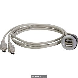 Obrázek pro produkthar-port USB 2.0 2x A - Mini-B 1m