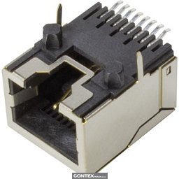 Obrázek pro produktRJI RJ45 jack Cat.5 SMT 90° tape&reel