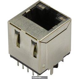 Obrázek pro produktRJI RJ45 jack Cat.5 LED gn/ye THR vert.