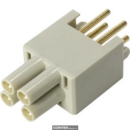 Obrázek pro produktHPP V4 Power insert THT 48V/12A 4p vert.