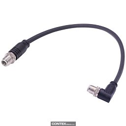 Obrázek pro produktM12 D-cod 4-pol st/an m/m Rail 2.0m