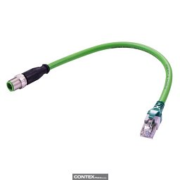 Obrázek pro produktRJ45 - M12 d-code str AWG22/7 PUR 7.5m