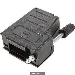 Obrázek pro produktD-Sub hood 09-pole top&side entry 4-40