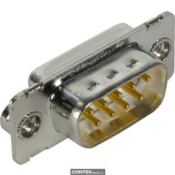 Obrázek pro produktD-Sub 09-pole MinD solder cup male nut M