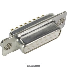 Obrázek pro produktD-Sub 15-pole MinD solder cup female nut