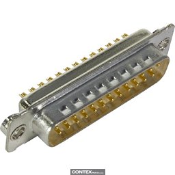 Obrázek pro produktD-Sub 25-pole MinD solder cup male nut M