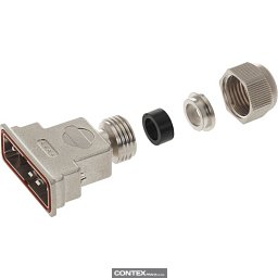 Obrázek pro produktDSUB IP 67 Top entry met.plas.hood 37p