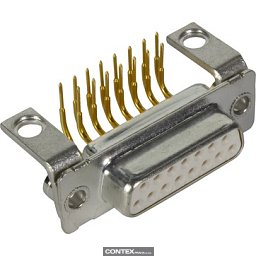 Obrázek pro produktD-Sub 15-pole MinD ANG female hole nut M