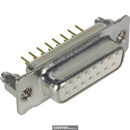 Obrázek pro produktD-Sub 15-pole MinD STR female BL nut M3