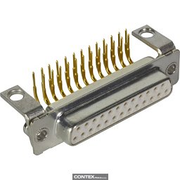 Obrázek pro produktD-Sub 25-pole MinD ANG female hole nut M