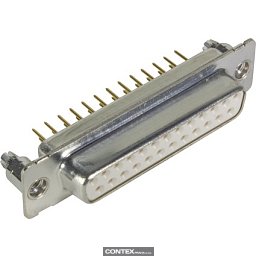 Obrázek pro produktD-Sub 25-pole MinD STR female BL nut M3