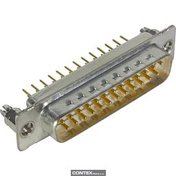 Obrázek pro produktD-Sub 25-pole MinD STR male BL nut M3 PL