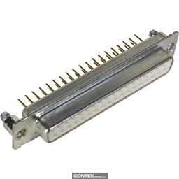 Obrázek pro produktD-Sub 37-pole MinD STR female BL nut M3