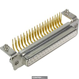 Obrázek pro produktD-Sub 37-pole MinD ANG female BL nut M3