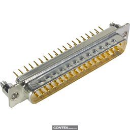 Obrázek pro produktD-Sub 37-pole MinD STR male BL nut M3 PL