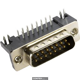 Obrázek pro produktD SUB MA RA 15P "US"_PL3_with grnd clip_