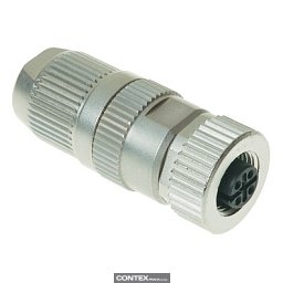Obrázek pro produktCircular Connector w. Harax M12 L 4 F