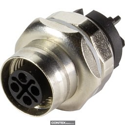 Obrázek pro produktM12 Power S - PCB female front 1pc