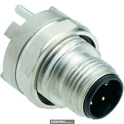 Obrázek pro produktM12 panel feedtrough/PCB straight A-cod.