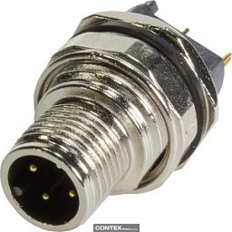 Obrázek pro produktPCB receptacle male back A-cod 4-pole