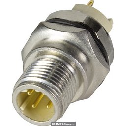 Obrázek pro produktPCB receptacle male front D-cod 4-pole