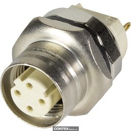 Obrázek pro produktPCB receptacle female front D-cod 4-pole