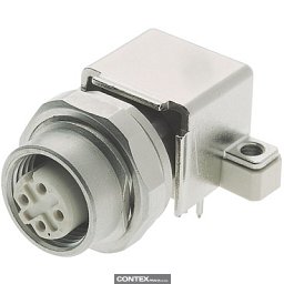 Obrázek pro produktM12 panel feedtrough/PCB angeld D-cod.