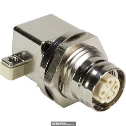Obrázek pro produktM12 PCB female D-coded angled IP67