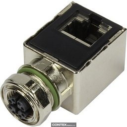 Obrázek pro produktAdapter M12 RJ45 Cat 6a angled