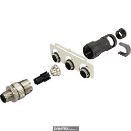 Obrázek pro produktM12-L male 5p A-cod. with conduit M17x1