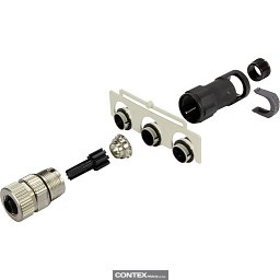 Obrázek pro produktM12-L fem. 5p A-cod. with conduit M17x1