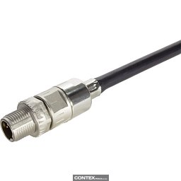 Obrázek pro produktM12 SD male A-cod 8-pole crimpflange