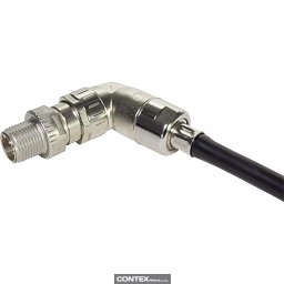 Obrázek pro produktM12 SD angled M A-cod 8-pol crimpflange