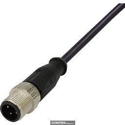 Obrázek pro produktM12 A-cod 4-Pol st/- m/- PUR shld. 10 m