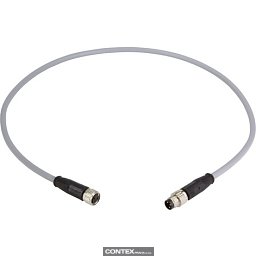 Obrázek pro produktM8 Cable Assembly 3-poles st/st f/m 1,0m