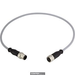 Obrázek pro produktM12 A-cod 4-pol st/st m/f PVC 20m