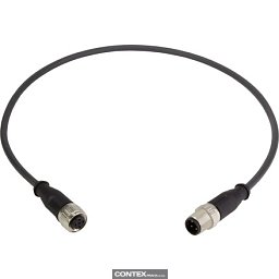 Obrázek pro produktM12 Cable Assembly A-cod st/st m/f 0,5m