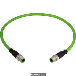 Obrázek pro produktM12 Cable Assembly D-cod st/st m/m 12m